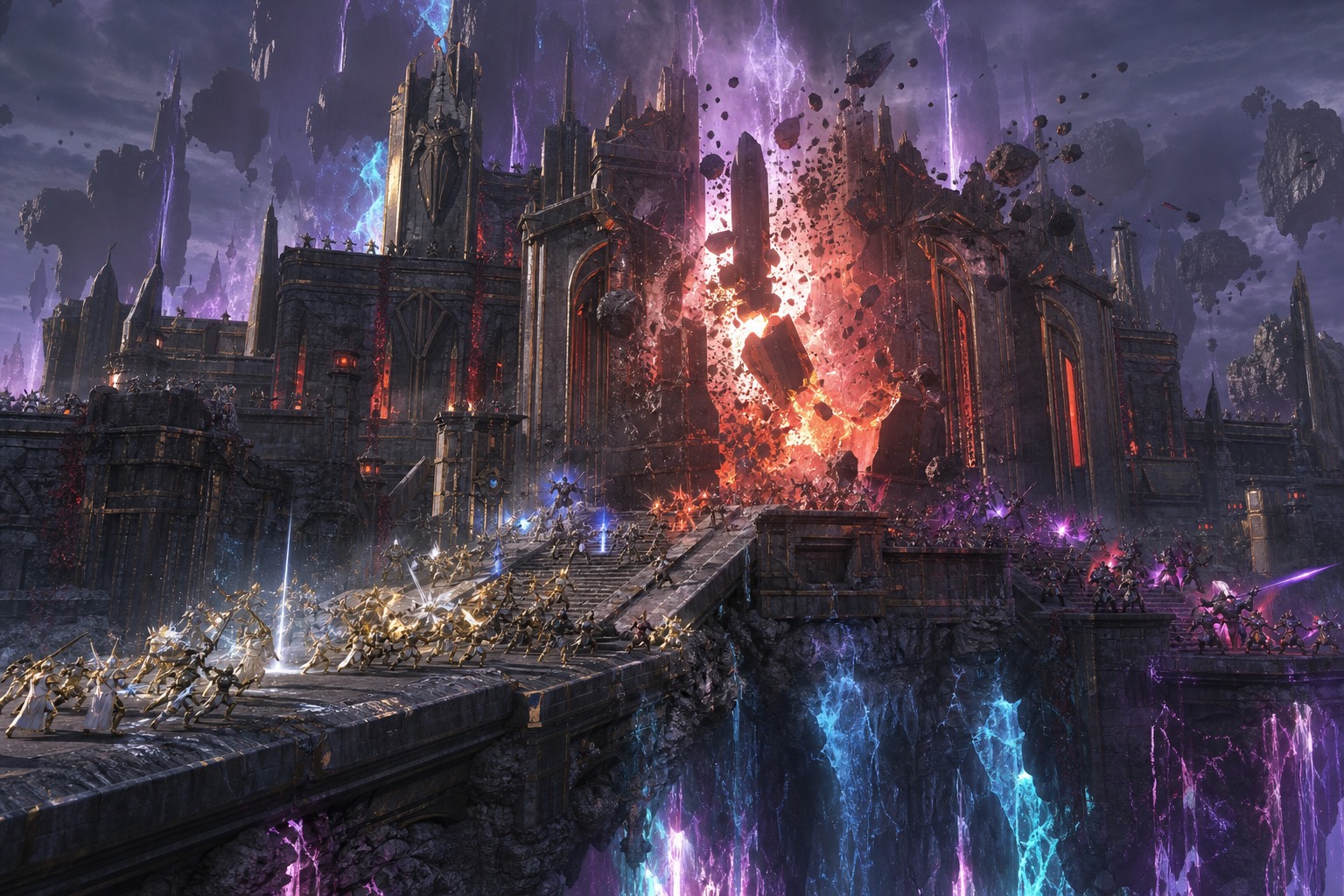 Floating fortress siege